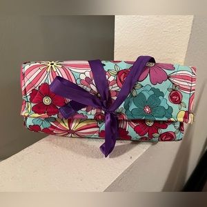 🐠 Women’s/Young Adult Travel Jewelry Roll. Tie Closure. Separate Pocket. NWOT.